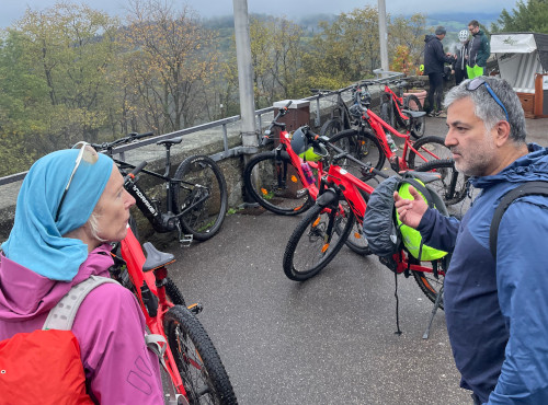 Teilnehmer Mountainbike-Tour auf der Wachenburg Weinheim