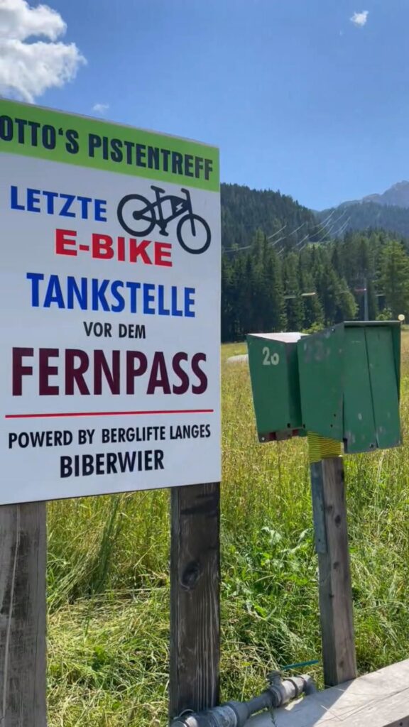 E-Bike Ladestation in Biberwier